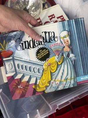 Cinderella An All-Action Treasure Hour Pop-Up Book 1972 HC Read Description
