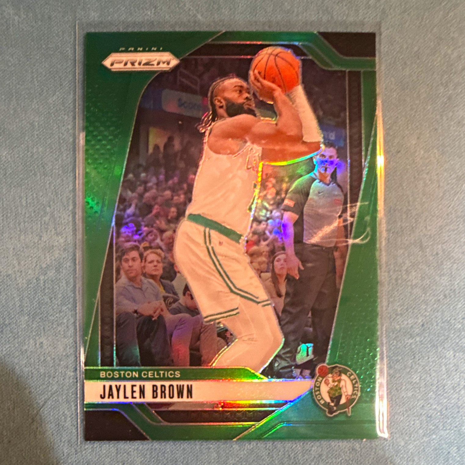 Panini Prizm 2024-25 Jaylen Brown Boston Celtics #139 Green Prizm