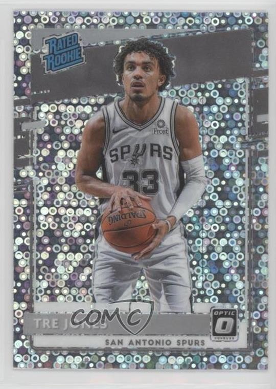 2020 Panini Donruss Optic Rated Rookie Fast Break Holo Prizm Tre Jones #188 03rx