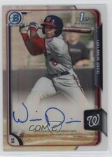 2015 Bowman Chrome Prospects Refractor 256/499 Wilmer Difo #BCAP-WD Auto 5w7