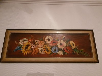 Blumenstillleben Gemälde von Blumberg  Originalkunstwerk auf Leinwand