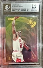 1995-96 Skybox E-XL Michael Jordan No Boundaries Insert Card #1 BGS 8.5 NM-Mint