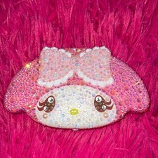 My Melody Beaded Case Sanrio Pink Plastic Pill Box Cute 10cm x
