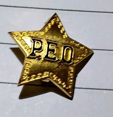 1999 PEO Sisterhood Sorority Star Member Lapel Pin