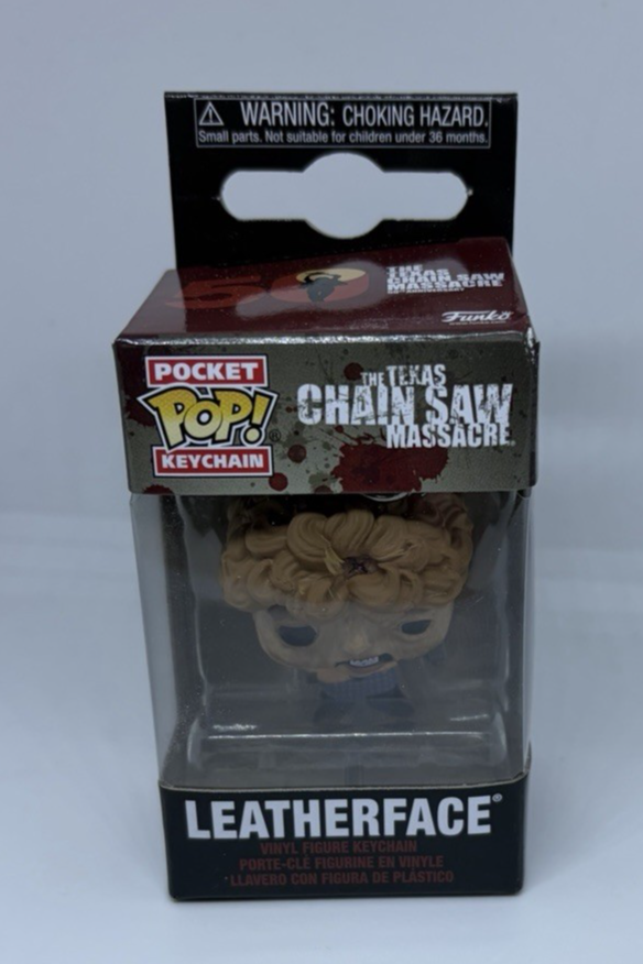 Funko pocket pop chainsaw massacre Leatherface keychain