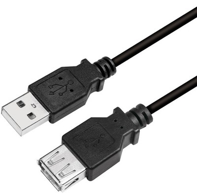 LogiLink USB 2.0 Verlängerungskabel schwarz 2,0 m