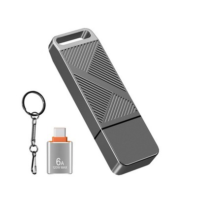EASTBULL 128GB exFAT32 USB 3.0 Flash Drive with a USB C Adapter and Keychain,...