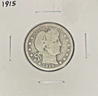 1915-P Silver Barber Quarter 25 Cents .181 Troy Oz - $15 of Silver - T-78