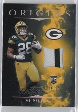 2020 Panini Origins Rookie Patch Gold 5/10 AJ Dillon #RP-23 Patch 10ek