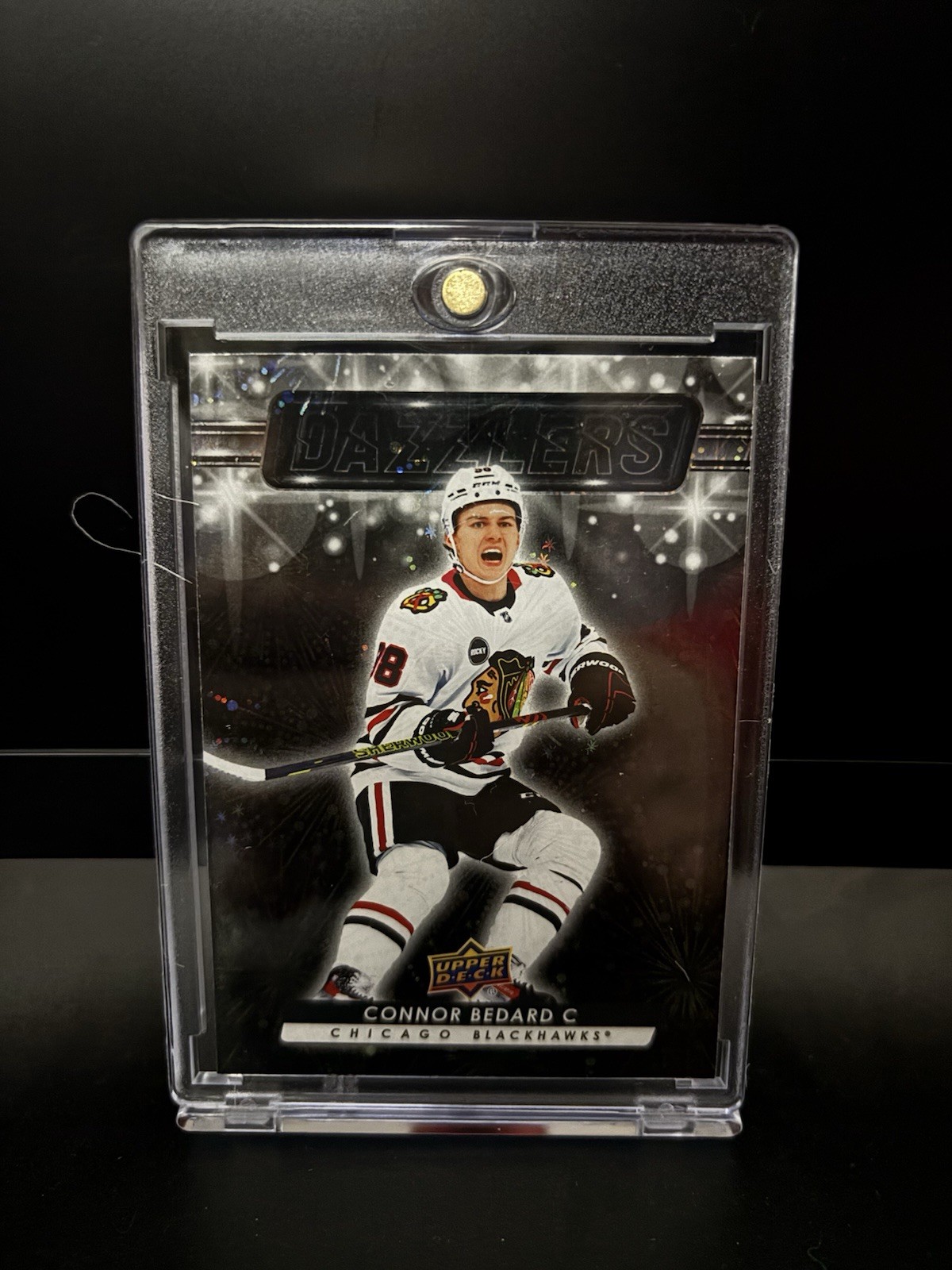*ULTRA RARE* Connor Bedard Upper Deck Black Dazzler 2023-24 Series 2 Rookie