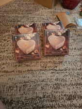 Longaberger Heart Candle 74721 Wildflower Fragrance Lot of 2 NIB