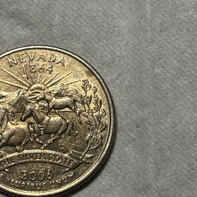 2006-D NEVADA QUARTER – RARE IMPROPERLY ANNEALED PLANCHET ERROR