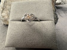 Clogau Welsh Silver & 9ct Rose Gold Tree of Life One Ring Size N New Sterling