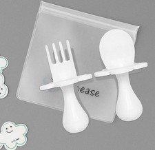 Grabease Baby Feeding Self Feeding Baby Utensils Baby Fork and Spoon Set