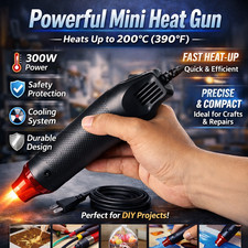 Mini Heat Gun DIY Electric Nozzles Tool Hot Air Gun Embossing Drying Paint USA