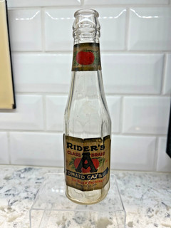RARE RIDER'S CLASS A BRAND TOMATO CATSUP ORIGINAL LABEL CROTHERSVILLE IND.