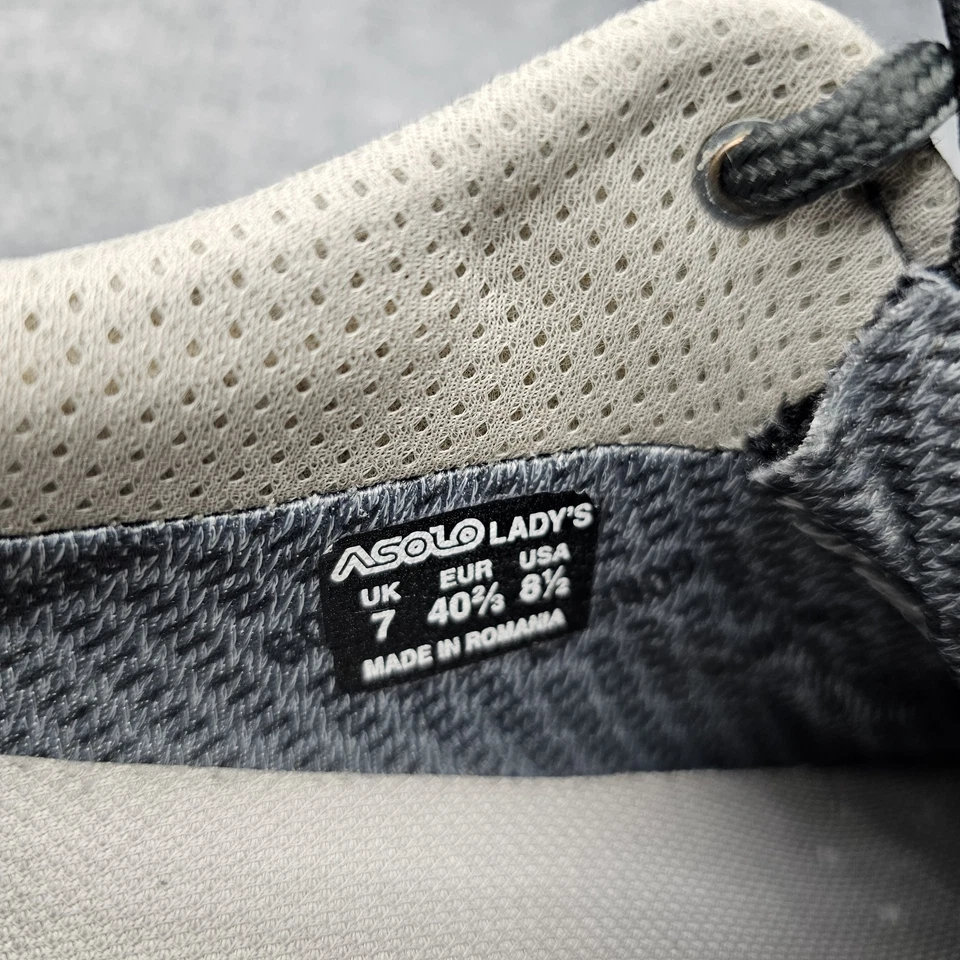 Zapatos de senderismo Asolo Outlaw GV para mujer talla 8,5 negros Vibram de caña baja Foto 2 de 4