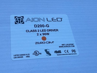 AION LED DRIVER 2X96W 