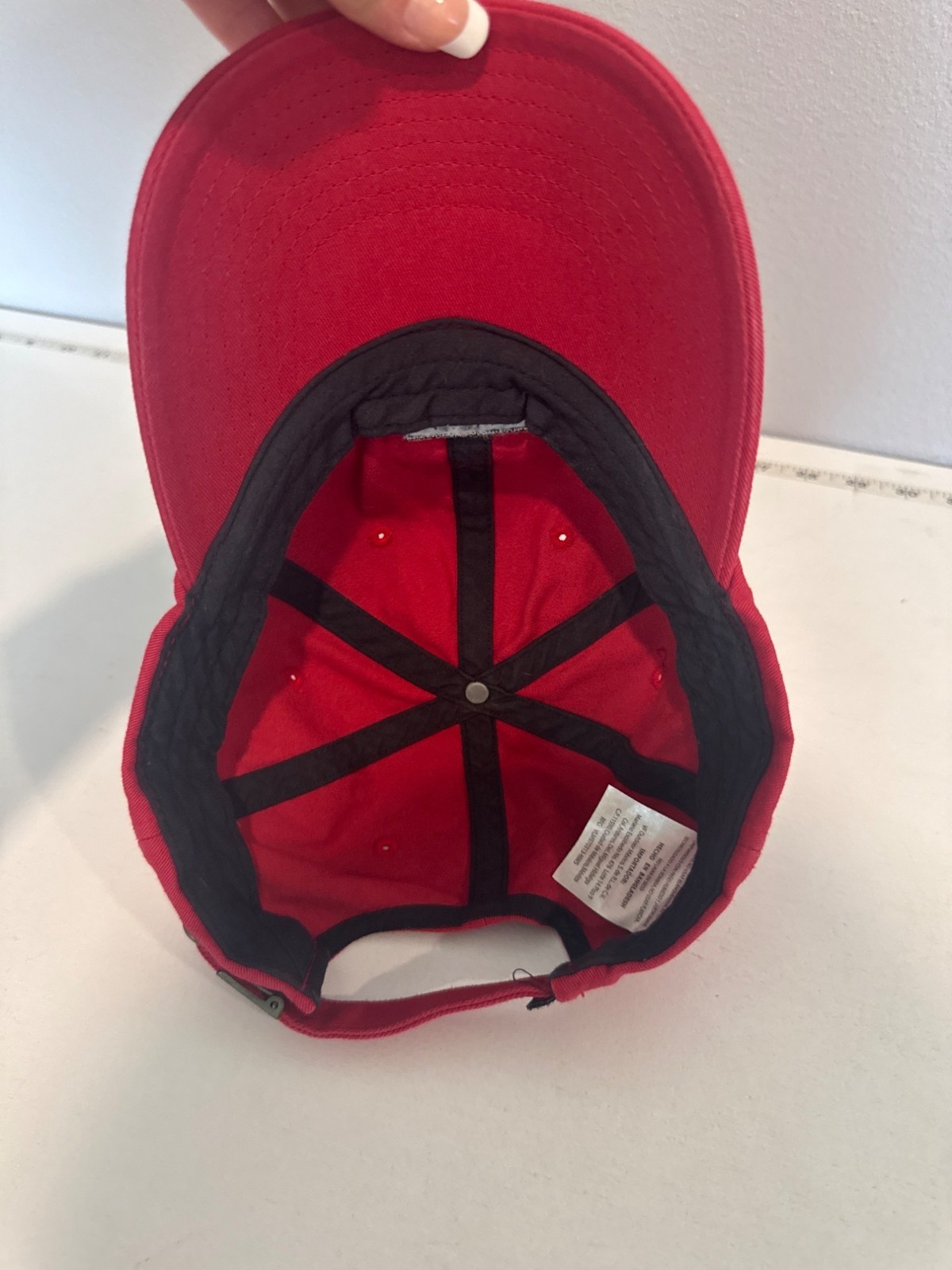 Vans BaseballCap Red Classic Logo Adjustable Cott… - image 2