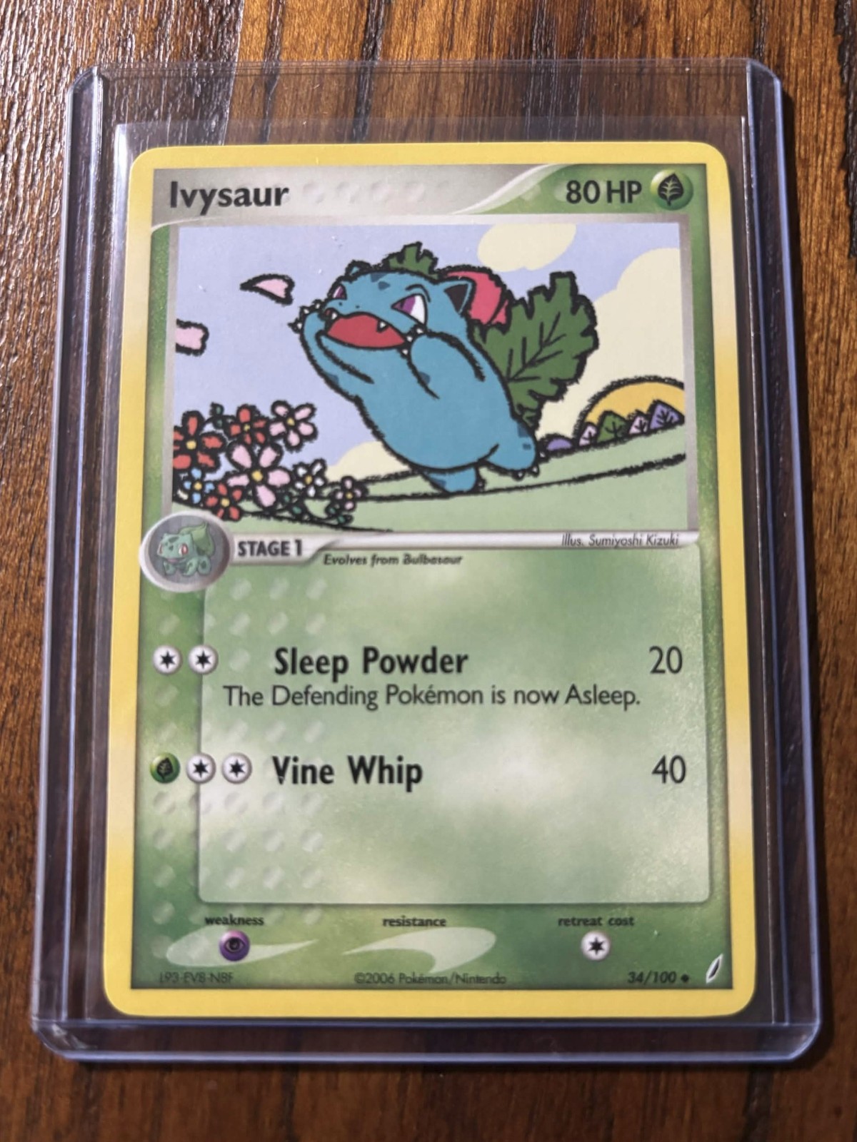 Pokemon TCG Ivysaur Crystal Guardians 34/100 Uncommon Regular