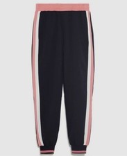 Zara Side Stripe Joggings Pants Black Pink Women  s Large
