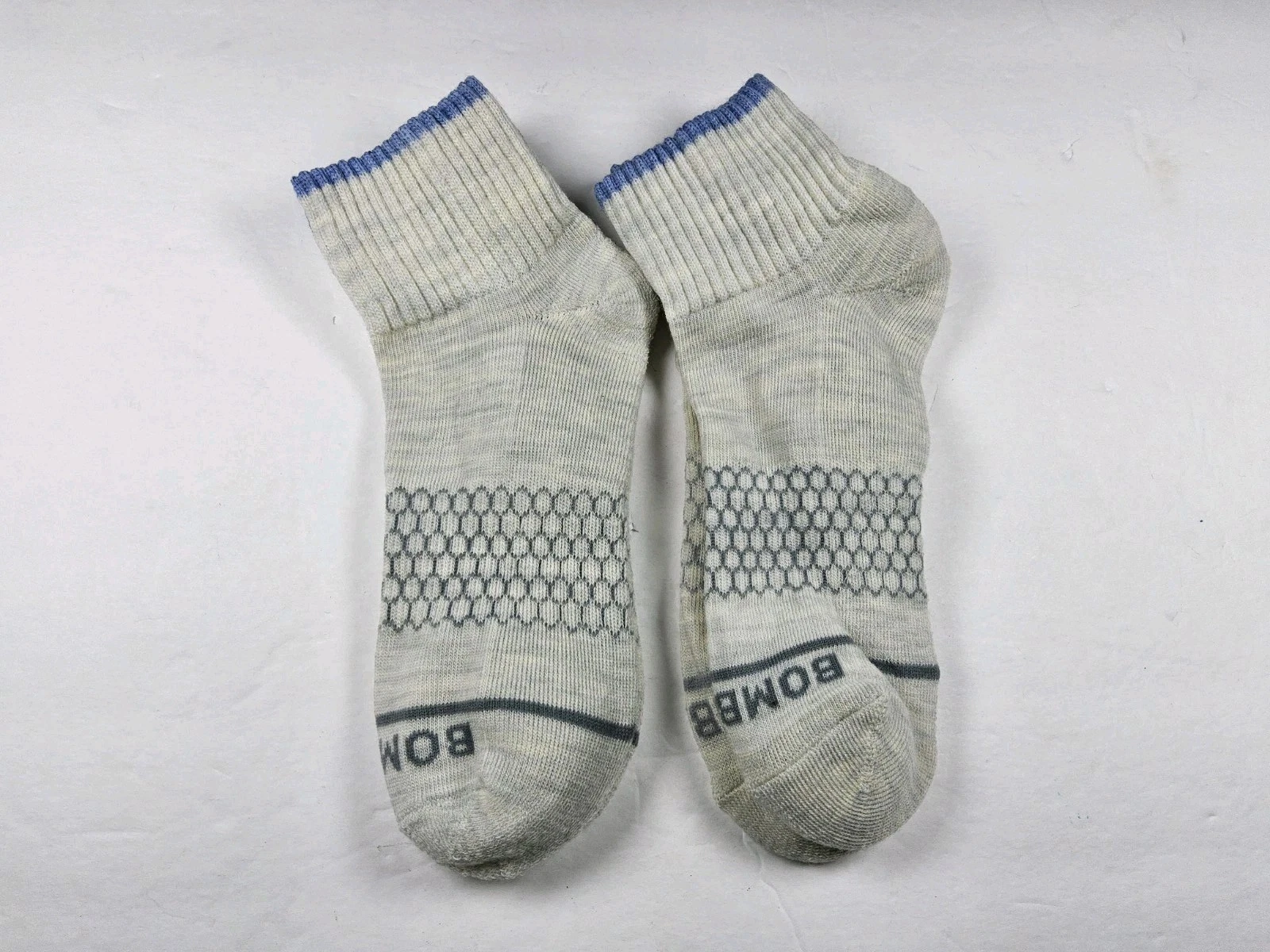 Bombas Merino Wool Lot Of 2 Pairs Quarter Socks Size M