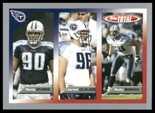 Rocky Boiman / Randy Starks / Jared Clauss RC 2005 Topps Total #75 Silver Titans