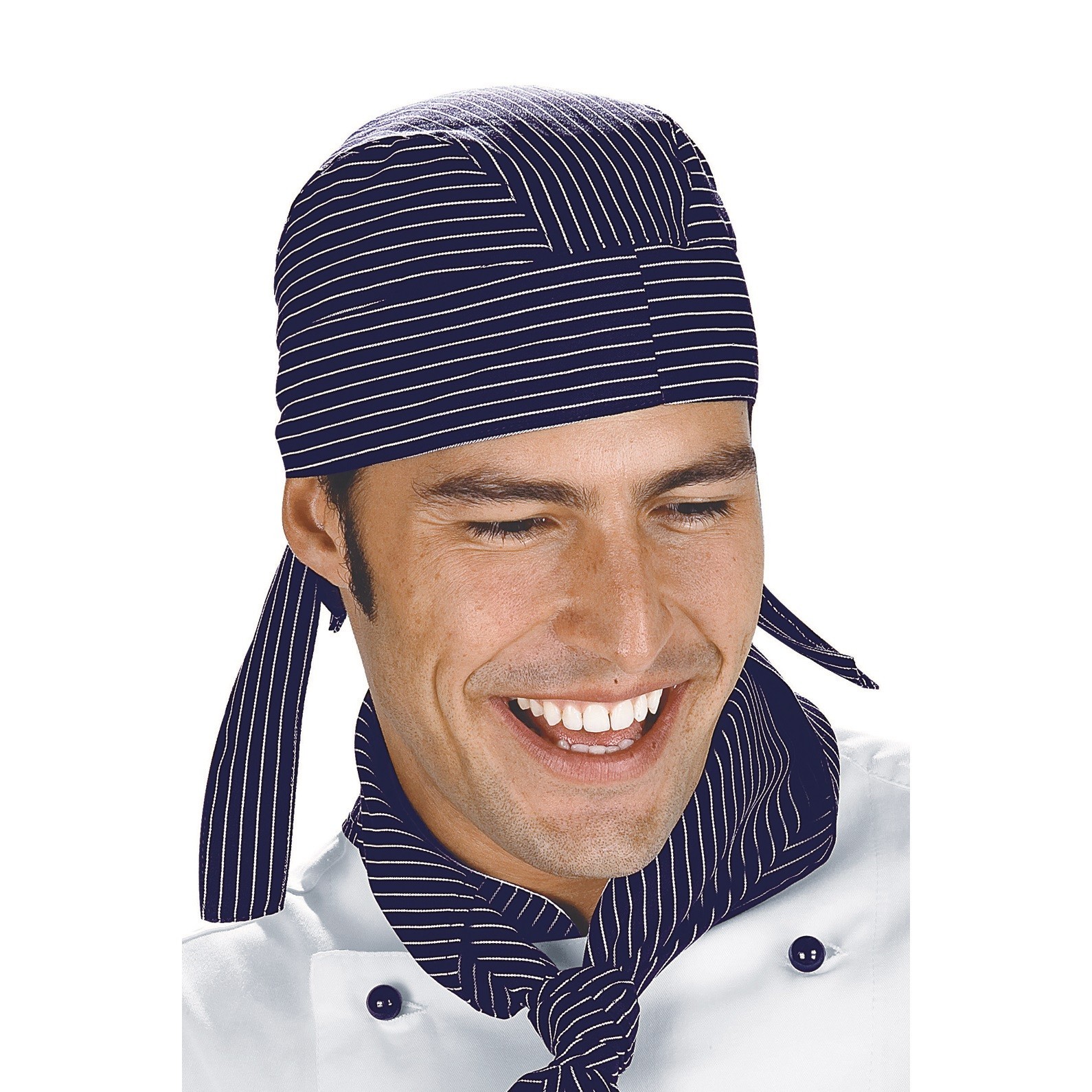 Unisex Blue Vienna Chef Bandana Isacco Pizzaiolo Hat