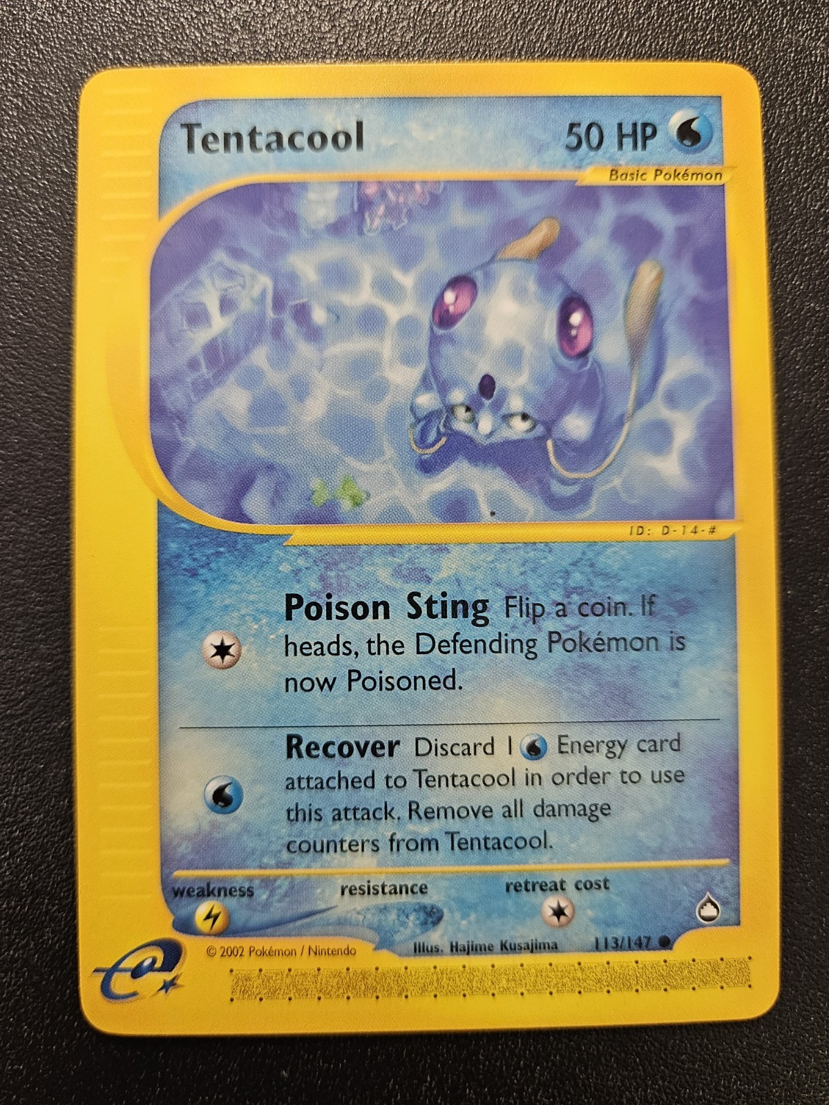 Pokemon Aquapolis Tentacool 113/147 NEAR MINT