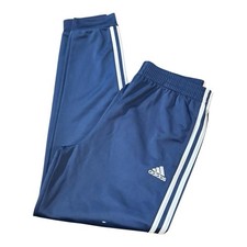 EUC Adidas Boys athletic performance pants navy blue youth Medium 14/16 