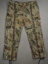 VINTAGE Liberty Pants Mens 2XL 46x31 Realtree Camo Cargo Adjustable Hunting USA