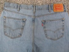 Levis 550 Jeans Mens 40x30 Light Wash Blue Relaxed Fit Tapered Denim High Rise