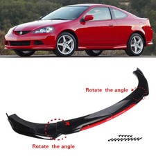 Front Bumper Lip Spoiler Splitter Body Kit Glossy Blackred For Acura Rsx