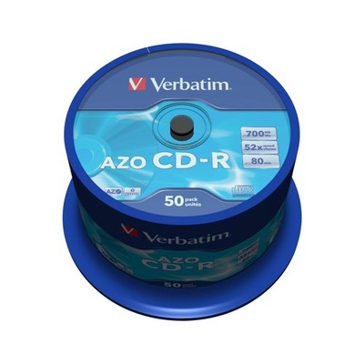 Verbatim 52 x CD-R AZO 700MB Kristallspindelwanne mit 50 Scheiben