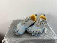 Vibram FiveFingers W356 Womens 7 Gray Blue Barefoot Shoes NWOB