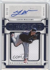 2023 Panini National Treasures Ecklar's Choice 80/99 Gavin Williams Auto 00rs