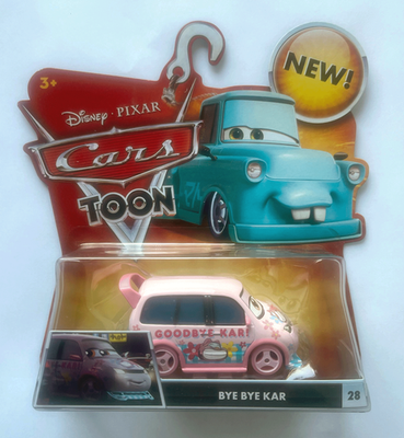 Disney Pixar Cars TOON BYE BYE KAR COLLECTOR GRADE PACKAGING SEE
