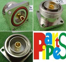7/16 DIN female Jack w 4 holes flange deck so...
