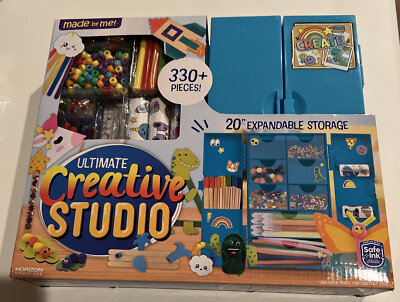 Made By Me Ultimate Creative Studio Craft Kit W/ Expandable Storage 330 + Pieces