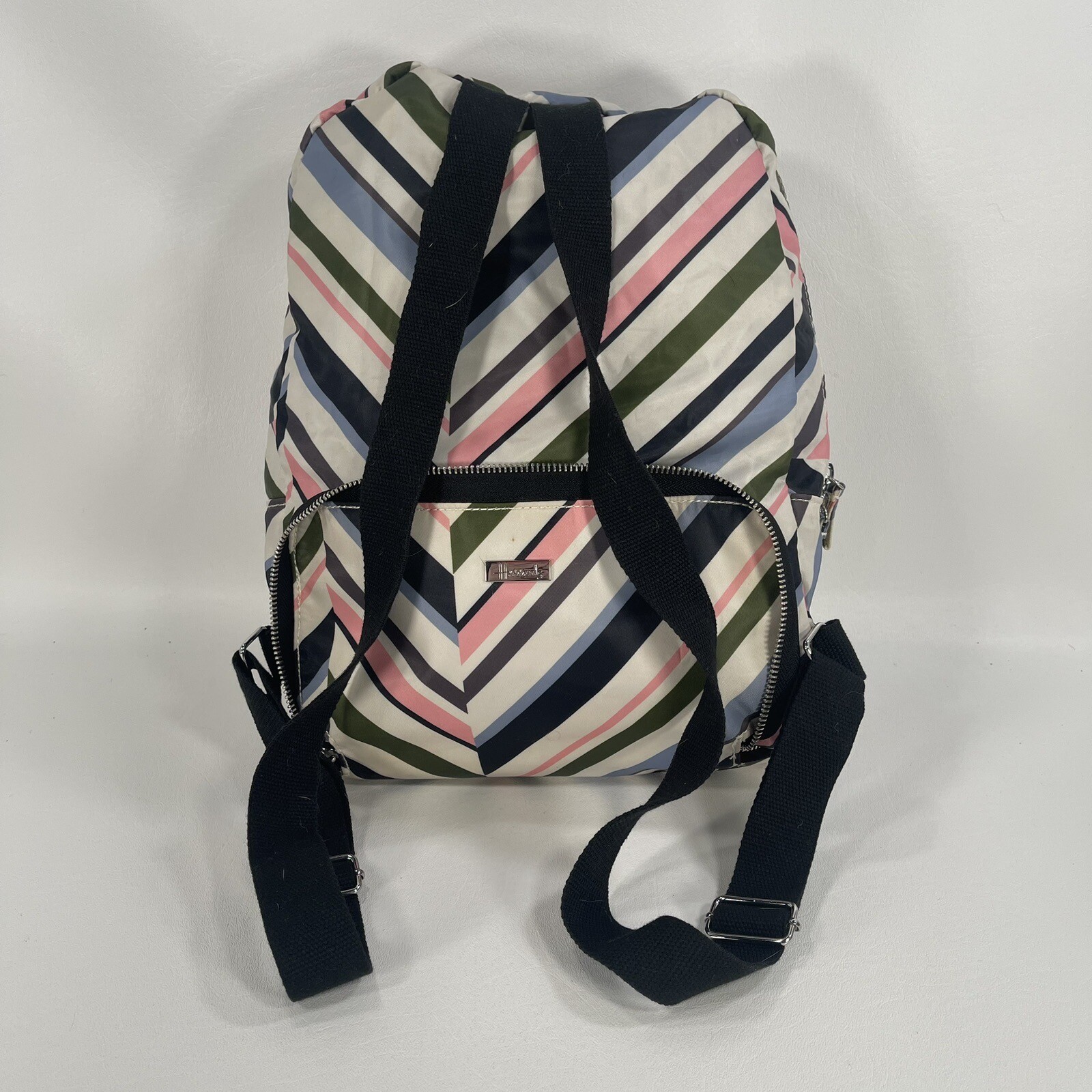 Harrods Packable Foldable Multicolor Striped Chev… - image 6
