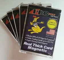 (5) Pro Mold MH120 Real Thick Card Magnetic Card Protector 120Pt New NIP