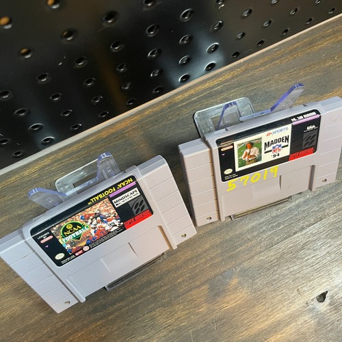 NCAA Football & Madden 1994 Lot (SNES Super Nintnendo) Cartridge Only - TESTED - Picture 4 of 8