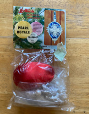 VTG LeeWards PEARL ROYALE Easter EGG Sequin Bead Boutique Ornament Kit RED NIP