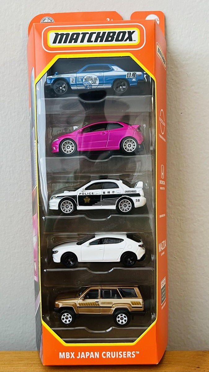 スカイラインミニカー5台セット新品 Matchbox Japan Cruisers 5-Pack | Nissan Skyline | Honda