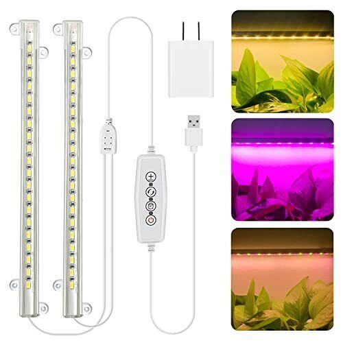 , Led Growing Light Full Spectrum For Indoor 2 Pack Warm