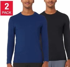 32 Degrees Cool Men's Air Mesh Long Sleeve Shirts (Lapis Blue/Black, XX-Large)