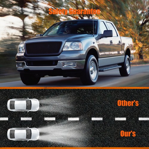 MIROZO For 2004-2008 Ford F150 F-150 Headlights Assembly Headlamp Chrome Pair - Picture 8 of 10