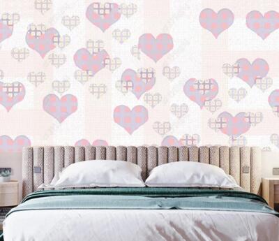 3D Pink Square Love 51043NA Wallpaper Wall Murals Removable Wallpaper Fay