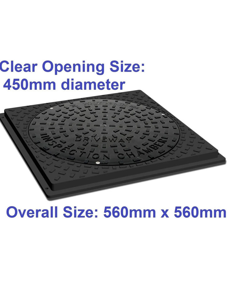Polydrain 450mm Inspection Chamber cover Square Manhole Drain Cover eBay