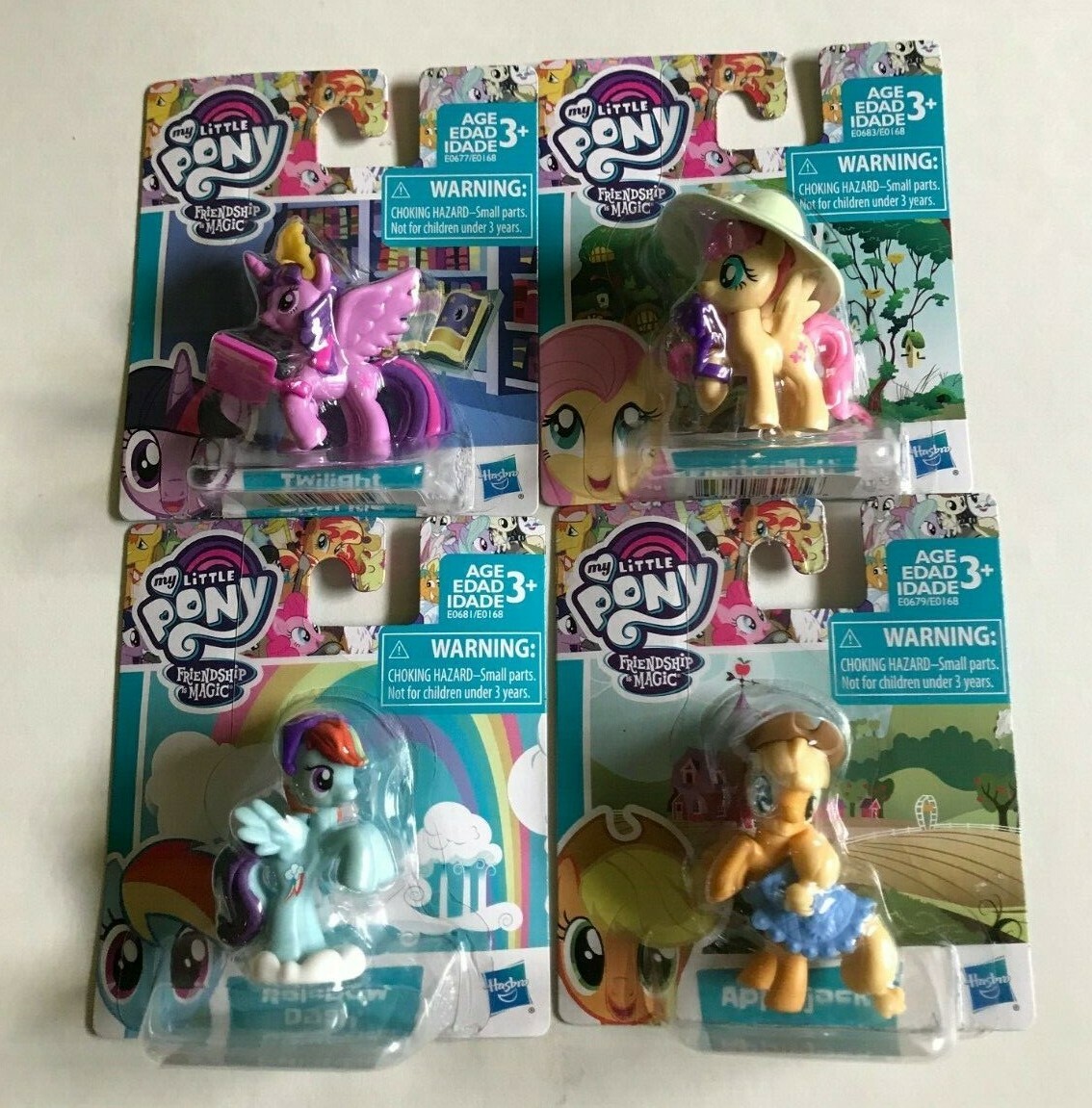 My Little Pony Friendship Is Magic Hasbro Mini Figure Toy Applejack 005 ...